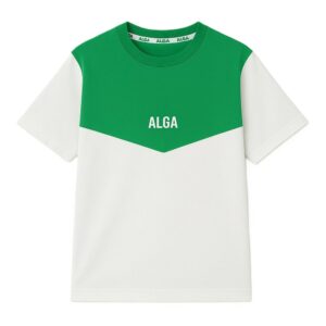Футболка зелёно-белая ALGA