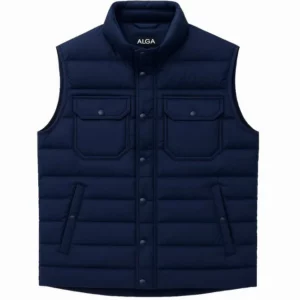 Жилет ALGA темно-синий на клепках