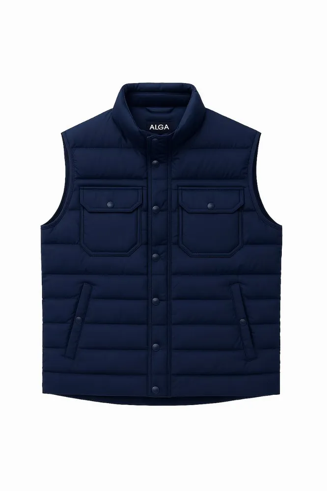 Жилет ALGA темно-синий на клепках