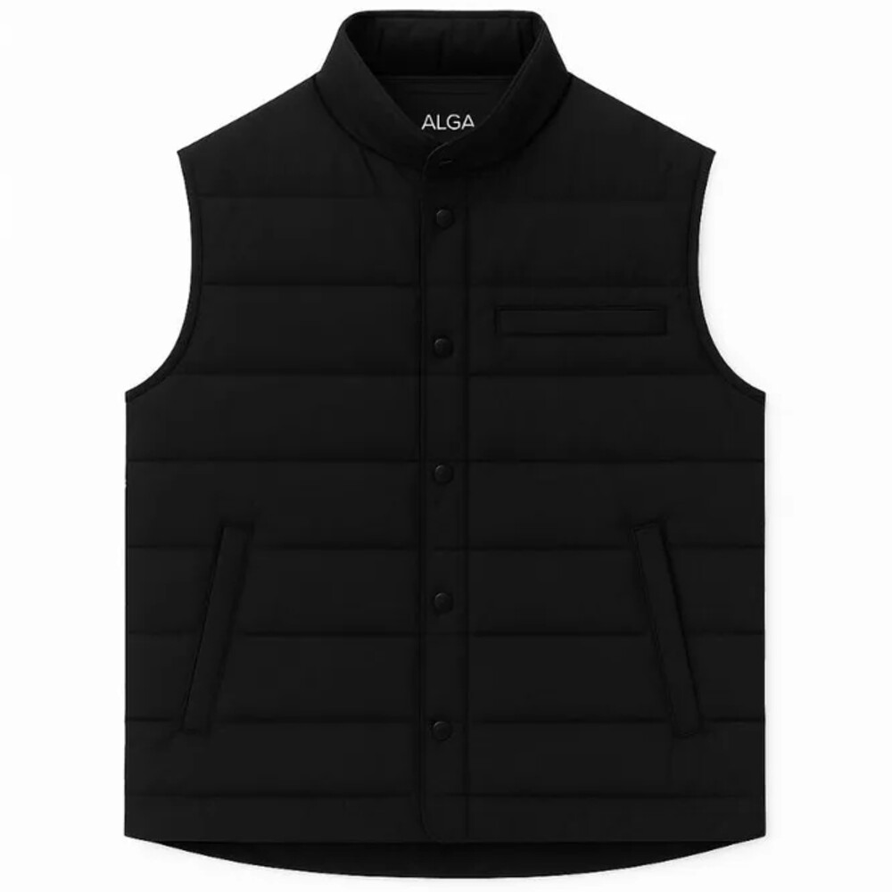 Жилет ALGA чёрный на пуговицах