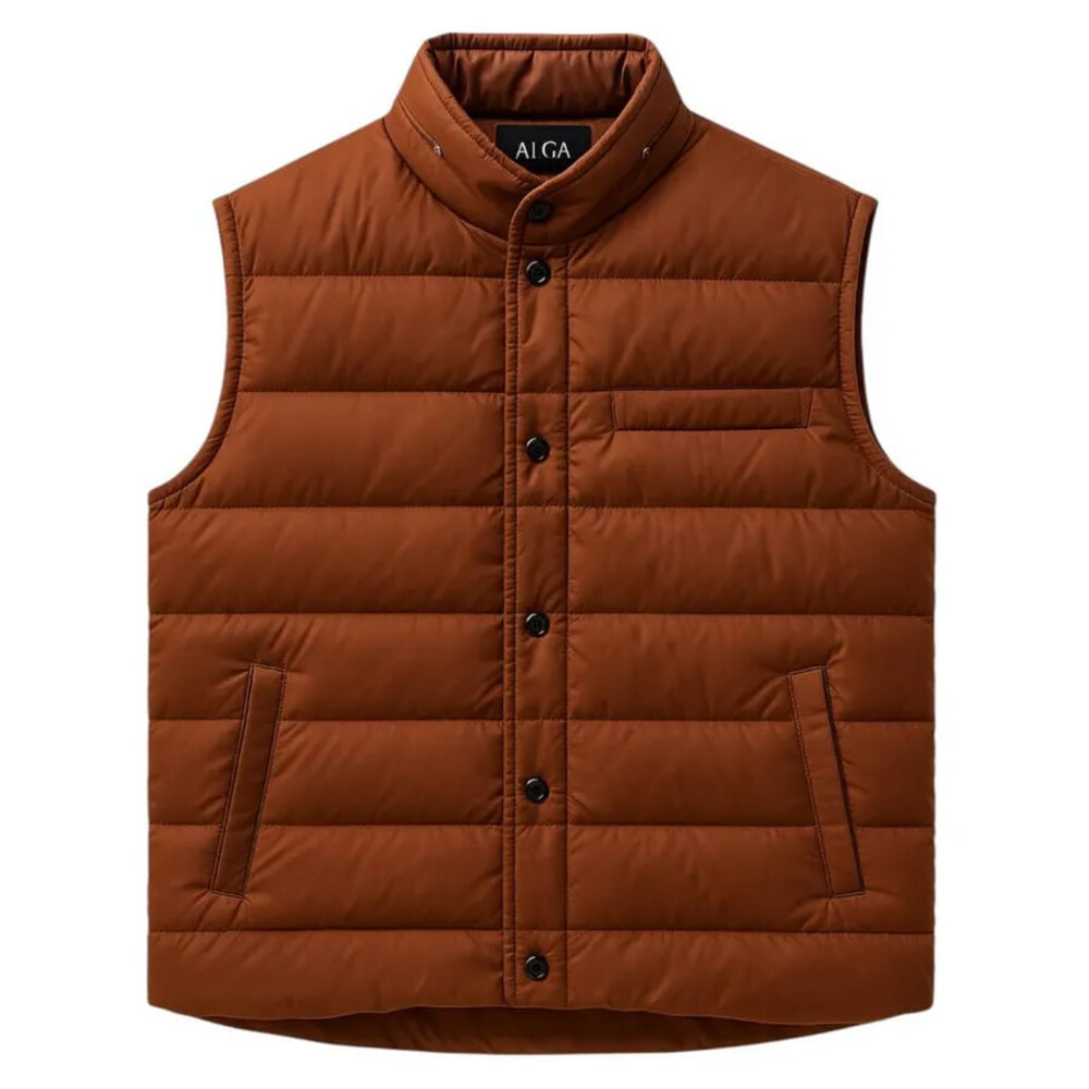 Жилет ALGA коричневый на пуговицах