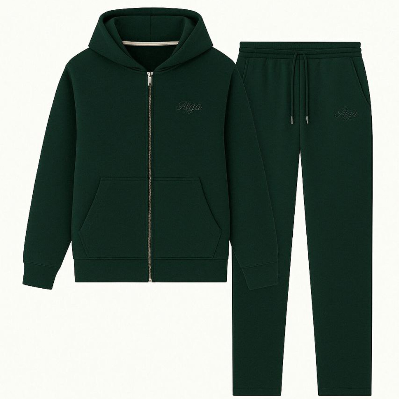 Костюм ALGA зеленый с капюшоном